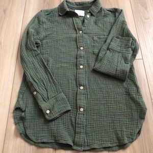 J.Crew cotton gauze button down shirt